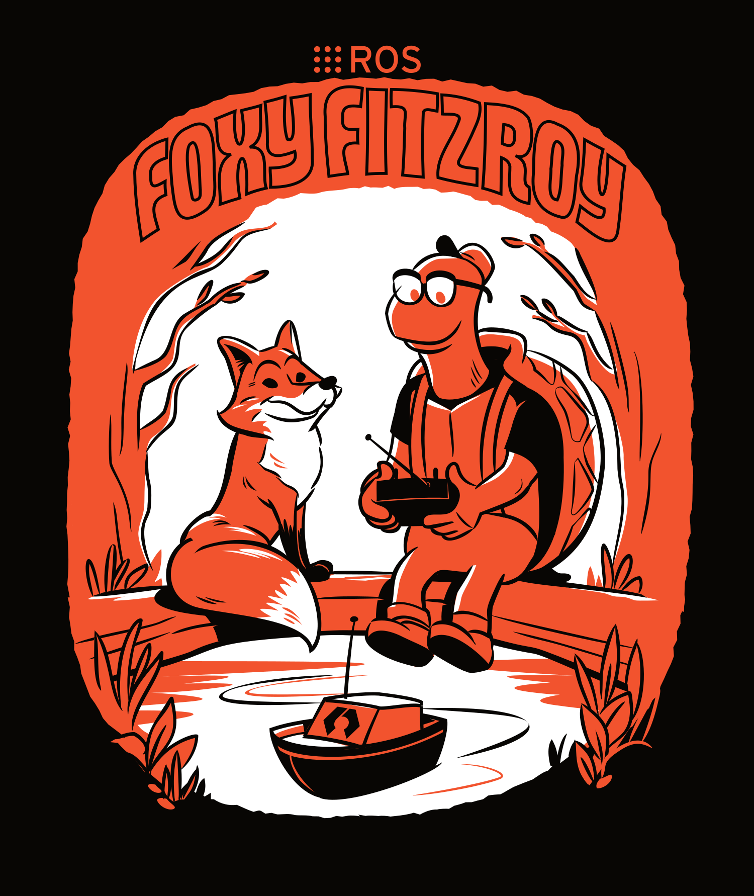 ROS Foxy Fitzroy logo